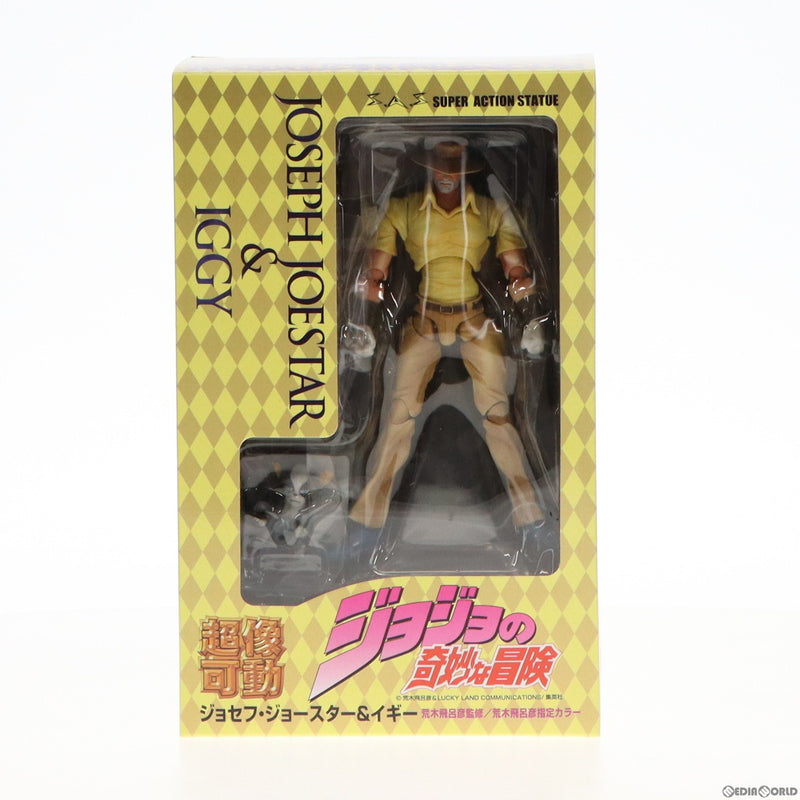 【中古即納】[FIG](再販)超像可動 17.ジョセフ・ジョースター&イギー (荒木飛呂彦指定カラー) ジョジョの奇妙な冒険 第三部  スターダストクルセイダース 完成品 可動フィギュア メディコス・エンタテインメント (20150228)