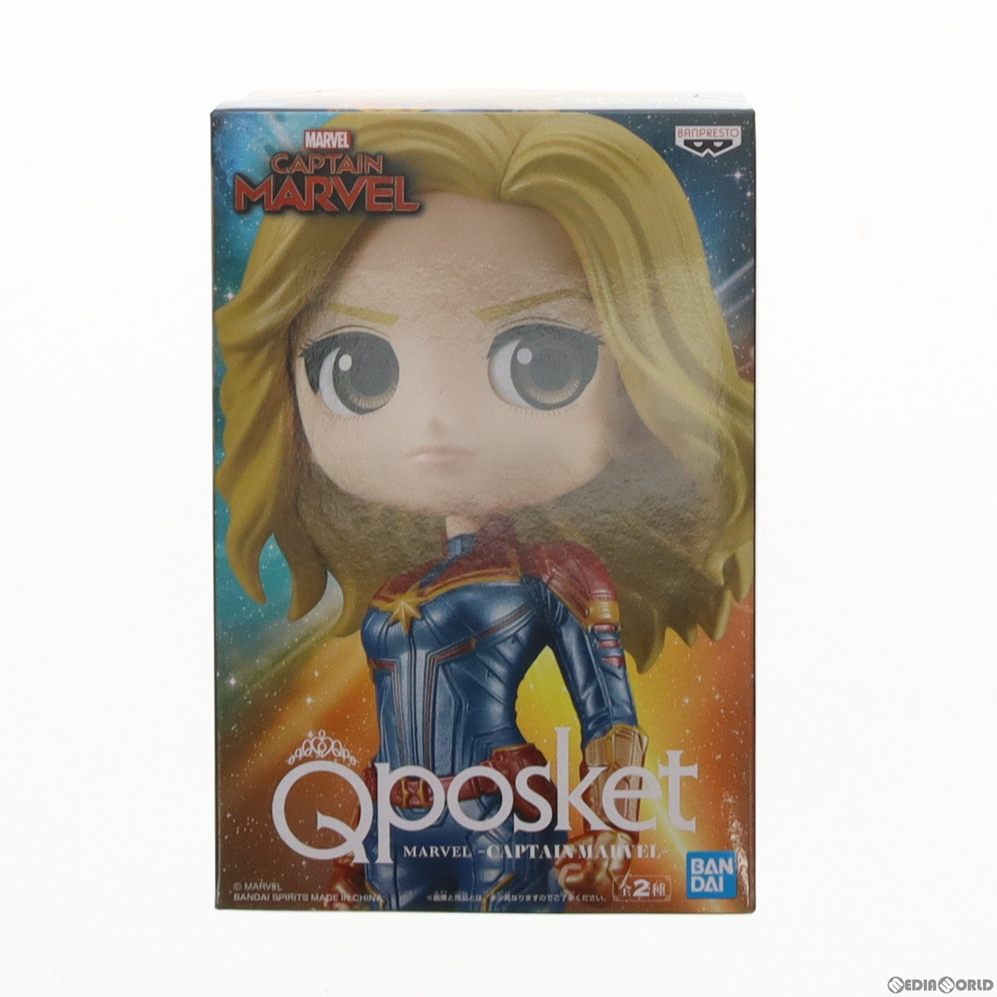 【中古即納】[FIG] キャプテン・マーベル(B 衣装淡) Q posket MARVEL -CAPTAIN MARVEL- フィギュア プライズ(39996) バンプレスト(20191231)