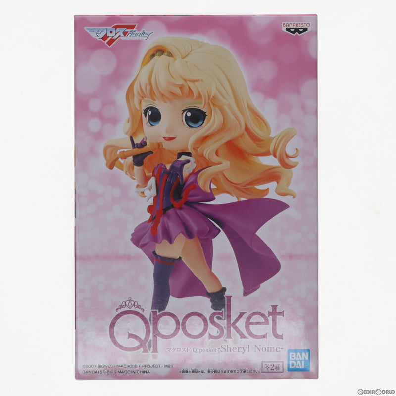 【中古即納】[FIG]シェリル・ノーム(A パープル) マクロスF(フロンティア) Q posket-Sheryl Nome- フィギュア  プライズ(81878) バンプレスト(20200218)