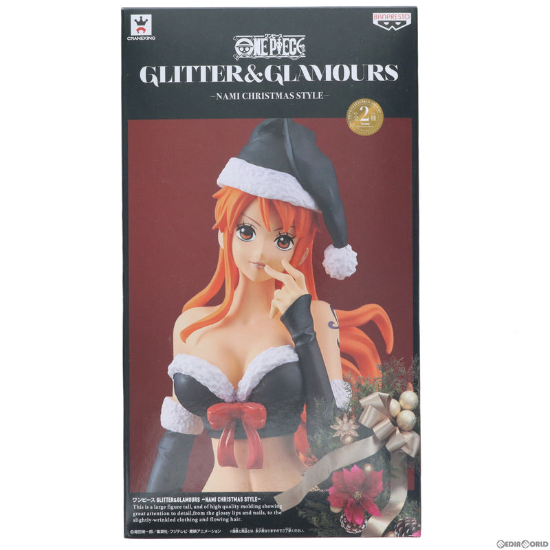 【中古即納】[FIG]ナミ(ブラック) ワンピース GLITTER&GLAMOURS-NAMI CHRISTMAS STYLE- ONE PIECE  フィギュア プライズ(37864) バンプレスト(20171109)