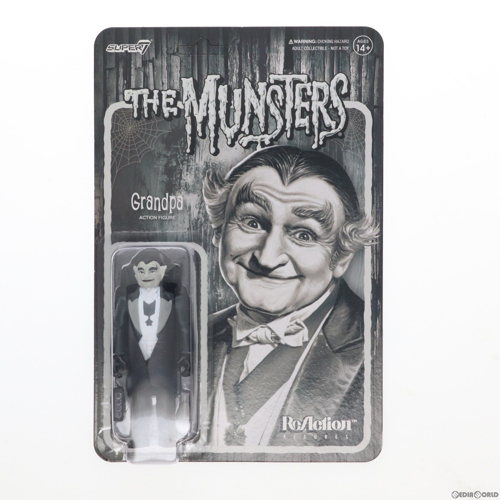 【中古即納】[FIG] リ・アクション グランパ(グレイスケール Ver.) マンスターズ 完成品 アクションフィギュア スーパー7/豆魚雷(20230219)