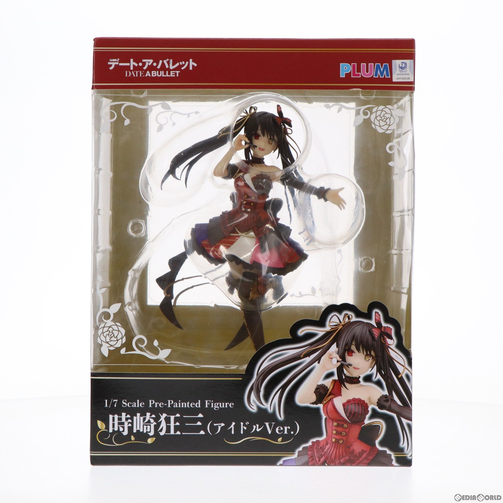 【中古即納】[FIG]時崎狂三(アイドルVer.)(ときさきくるみ) デート・ア・バレット 1/7 完成品 フィギュア(PF164) PLUM(プラム)(20210729)