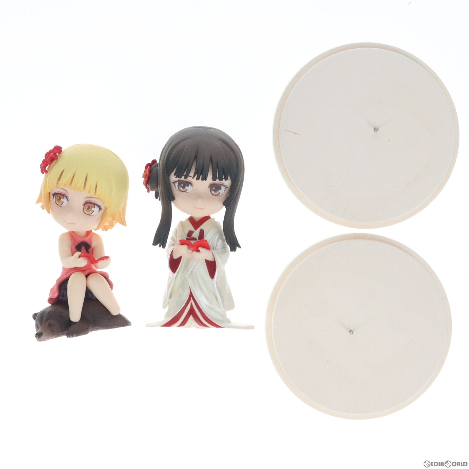 【中古即納】[FIG] 西尾維新大辞展限定 戦場ヶ原ひたぎ 忍野忍(せんじょうがはらひたぎ おしのしのぶ) デフォルメフィギュアセット 物語シリーズ 完成品 講談社(20170727)
