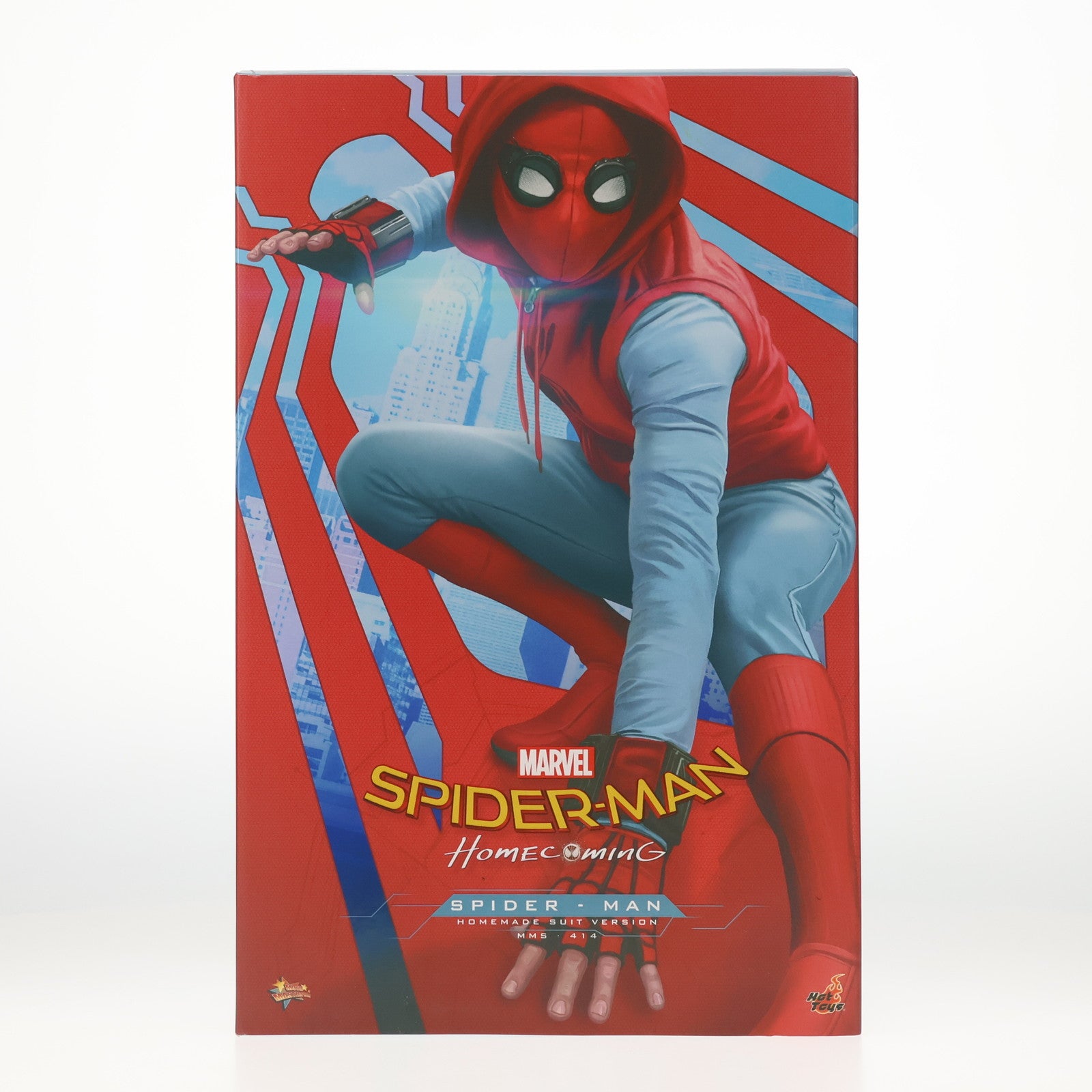 【中古即納】[FIG] ムービー・マスターピース スパイダーマン(ホームメイド・スーツ版) スパイダーマン:ホームカミング 1/6 完成品 可動フィギュア(MM#414) ホットトイズ(20180127)