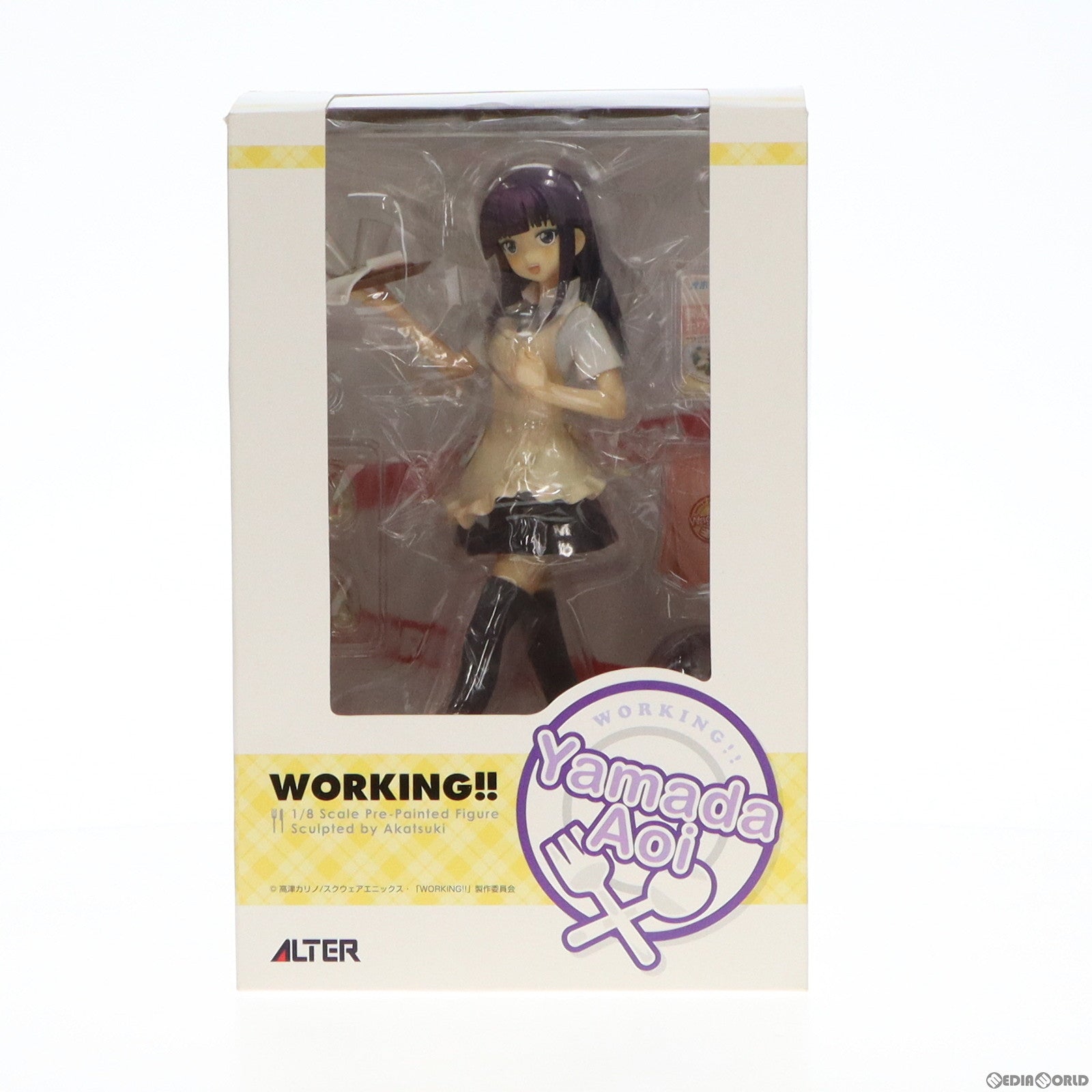 【中古即納】[FIG]山田葵(やまだあおい) WORKING!!(ワーキング!!) 1/8 完成品 フィギュア アルター(20111130)