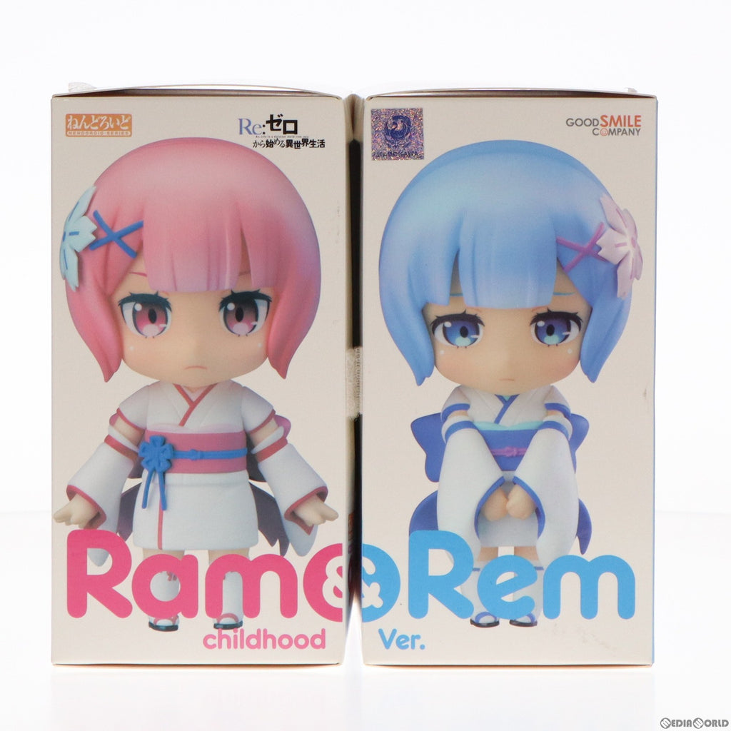 GOOD SMILE COMPANY - ねんどろいど 942 ラム&レム 幼少期Ver. Re:ゼロから始める異世界生活 完成品 可動フィギュア ワンフェス2018夏&GOODSMILE ONLINE SHOP限定 グッドスマイルカンパニー 中古即納】[FIG]ねんどろいど 942 ラム&レム 幼少期Ver. Re:ゼロ