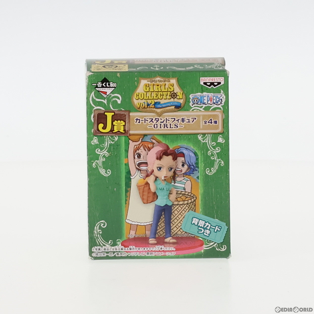 【中古即納】[FIG] J賞 ベルメール カードスタンドフィギュア〜GIRLS〜 一番くじ ワンピース GIRLS COLLECTION vol.2 〜The Strong Girls〜 ONE PIECE プライズ バンプレスト(20130810)
