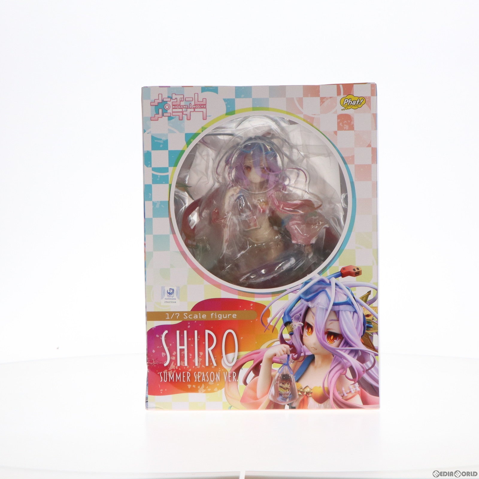 【中古即納】[FIG] 白(しろ) サマーシーズンVer. ノーゲーム・ノーライフ 1/7 完成品 フィギュア Phat!(ファット・カンパニー) (20221109)