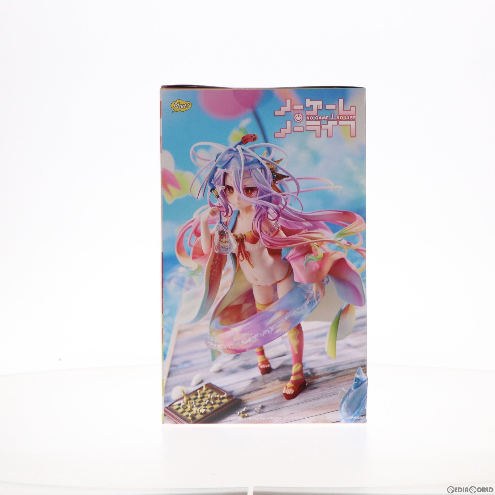 中古即納】[FIG]白(しろ) サマーシーズンVer. ノーゲーム・ノーライフ 1/7 完成品 フィギュア Phat!(ファット・カンパニー)