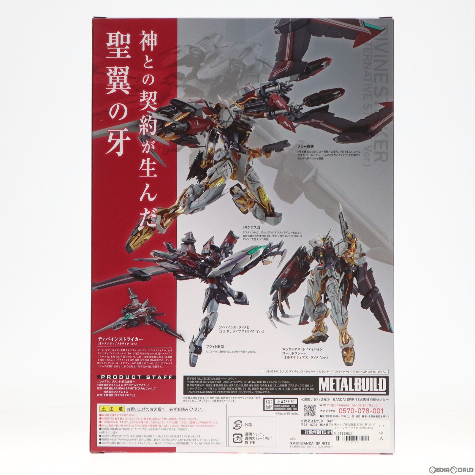 【中古即納】[FIG] 魂ウェブ商店限定 METAL BUILD ディバインストライカー(オルタナティブストライク Ver.) 機動戦士ガンダムSEED DESTINY ASTRAY(シード デスティニー アストレイ) フィギュア用アクセサリ バンダイスピリッツ(20230818)