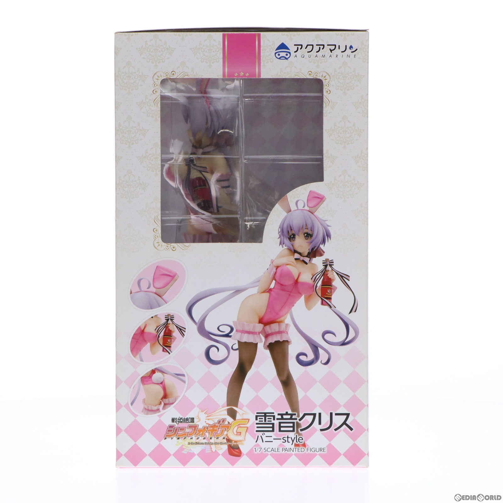 【中古即納】[FIG] 雪音クリス(ゆきねクリス) バニーstyle 戦姫絶唱シンフォギアG 1/7 完成品 フィギュア アクアマリン(20150131)
