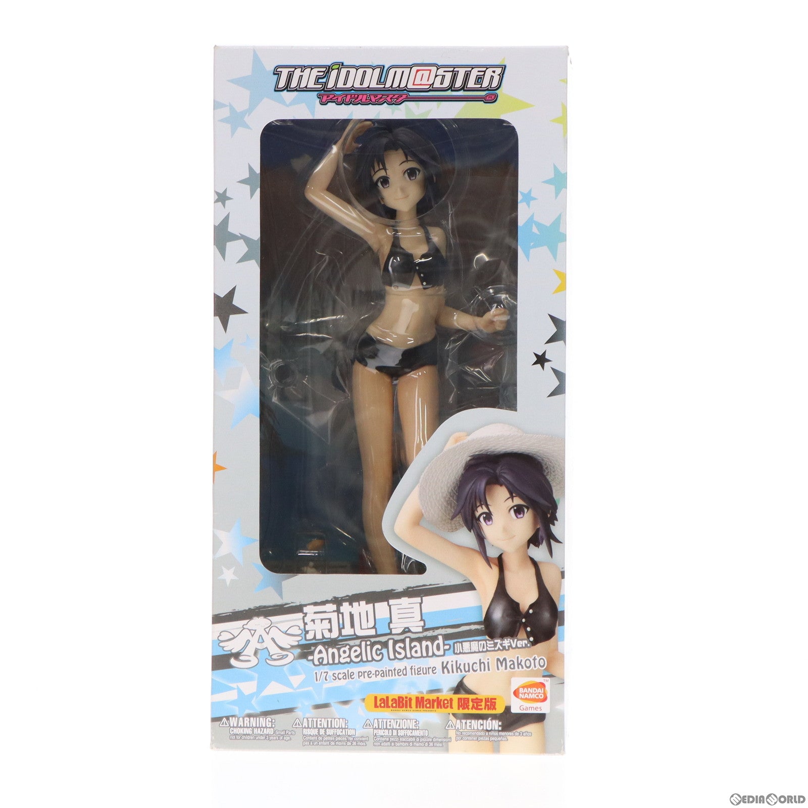 【中古即納】[FIG]ララビットマーケット限定 菊地真(きくちまこと) -Angelic Island- 小悪魔の水着Ver. アイドルマスター 1/7 完成品 フィギュア(LA031) コトブキヤ(20140228)