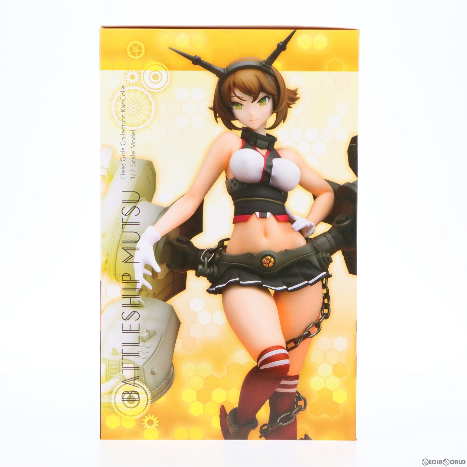【中古即納】[FIG] 陸奥(むつ) ミリタリーワッペン付き限定版 艦隊これくしょん -艦これ- 1/7 完成品 フィギュア 月刊ホビージャパン誌上通販 オンラインショップ限定 ホビージャパン/AMAKUNI(アマクニ) (20170923)