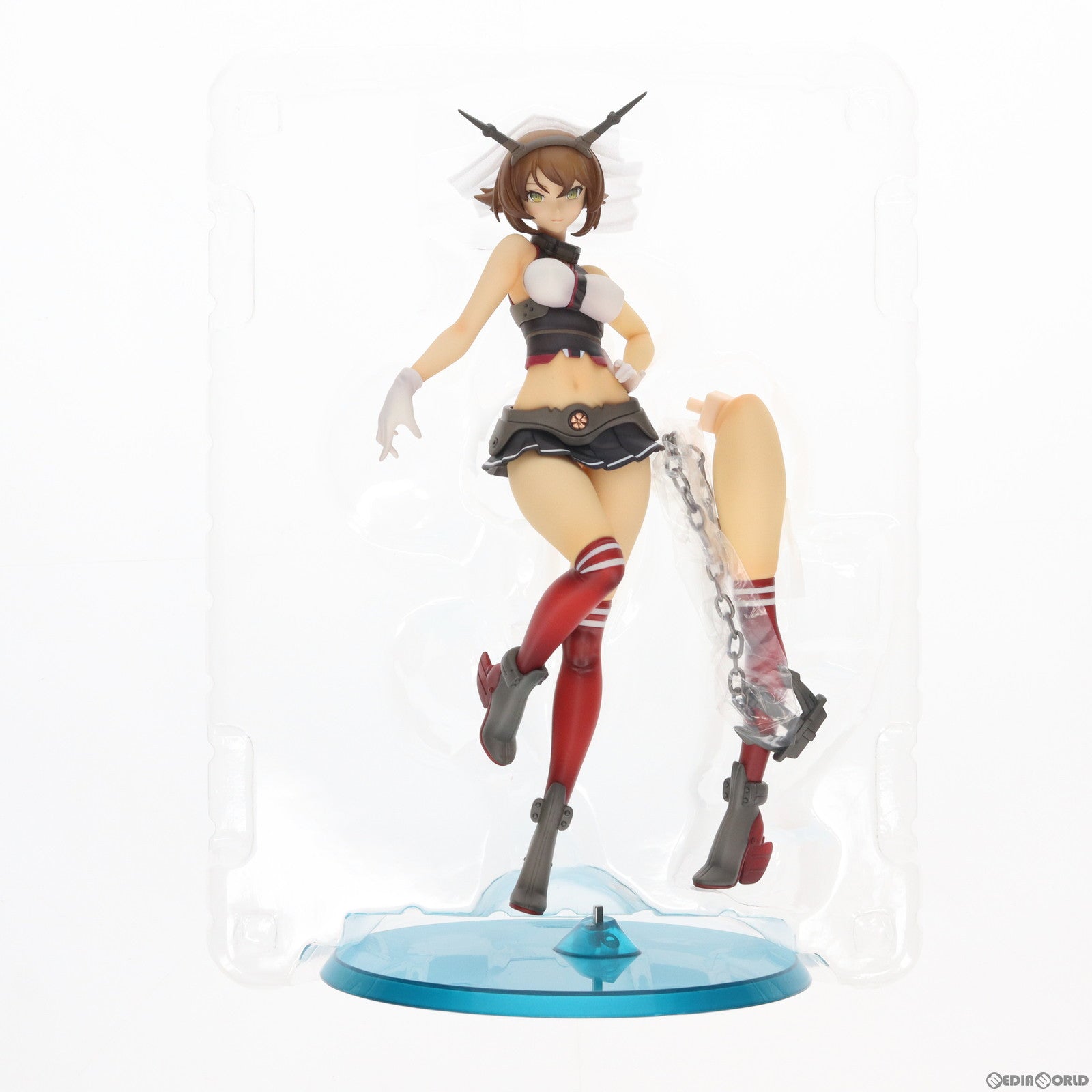 【中古即納】[FIG] 陸奥(むつ) ミリタリーワッペン付き限定版 艦隊これくしょん -艦これ- 1/7 完成品 フィギュア 月刊ホビージャパン誌上通販 オンラインショップ限定 ホビージャパン/AMAKUNI(アマクニ) (20170923)