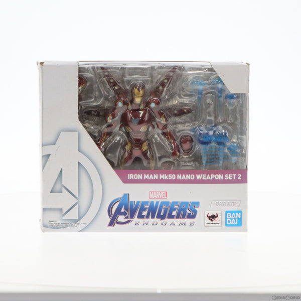 中古即納】[FIG]S.H.Figuarts(フィギュアーツ) アイアンマン マーク50 ナノウェポンセット2(アベンジャーズ/エンドゲーム) 完成品  可動フィギュア バンダイスピリッツ