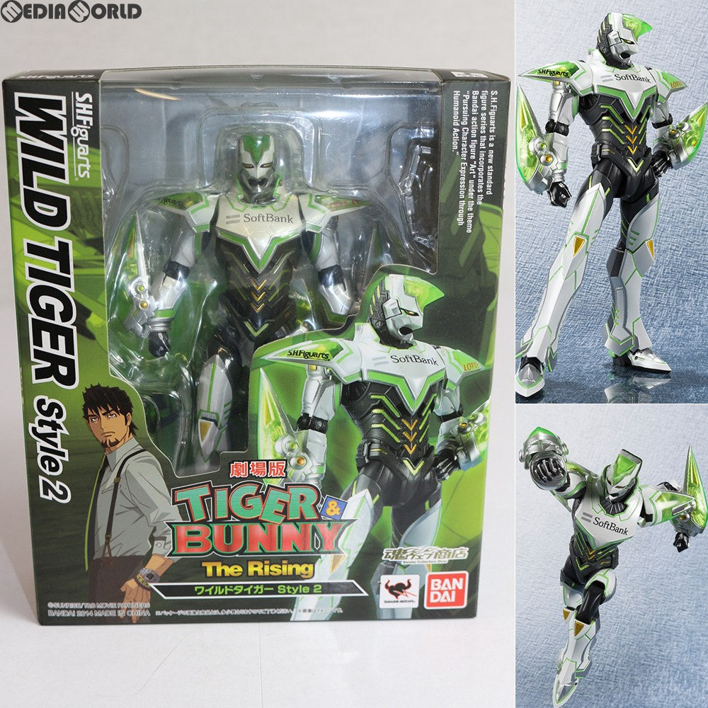 【中古即納】[FIG] 魂ウェブ商店限定 S.H.Figuarts(フィギュアーツ) ワイルドタイガー Style2 劇場版 TIGER BUNNY -The Rising-(タイガー バニーザライジング) 完成品 可動フィギュア バンダイ(20140919)