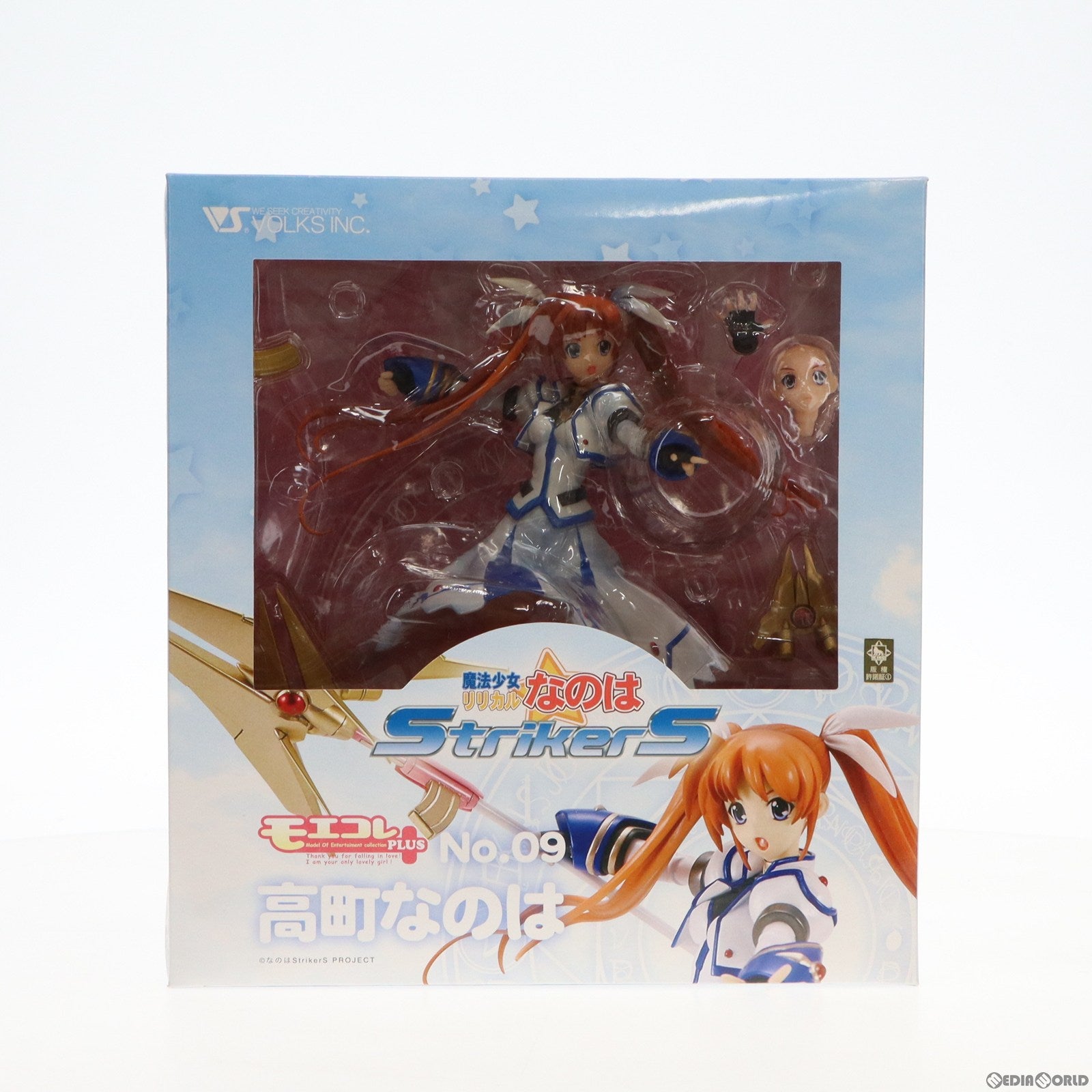 【中古即納】[FIG] モエコレPLUS No.09 高町なのは(たかまちなのは) バリアジャケット・エクシードモード 魔法少女リリカルなのはStrikerS(ストライカーズ) 1/7 完成品 フィギュア ボークスショップ ホビー天国ウェブ限定 ボークス(20090523)