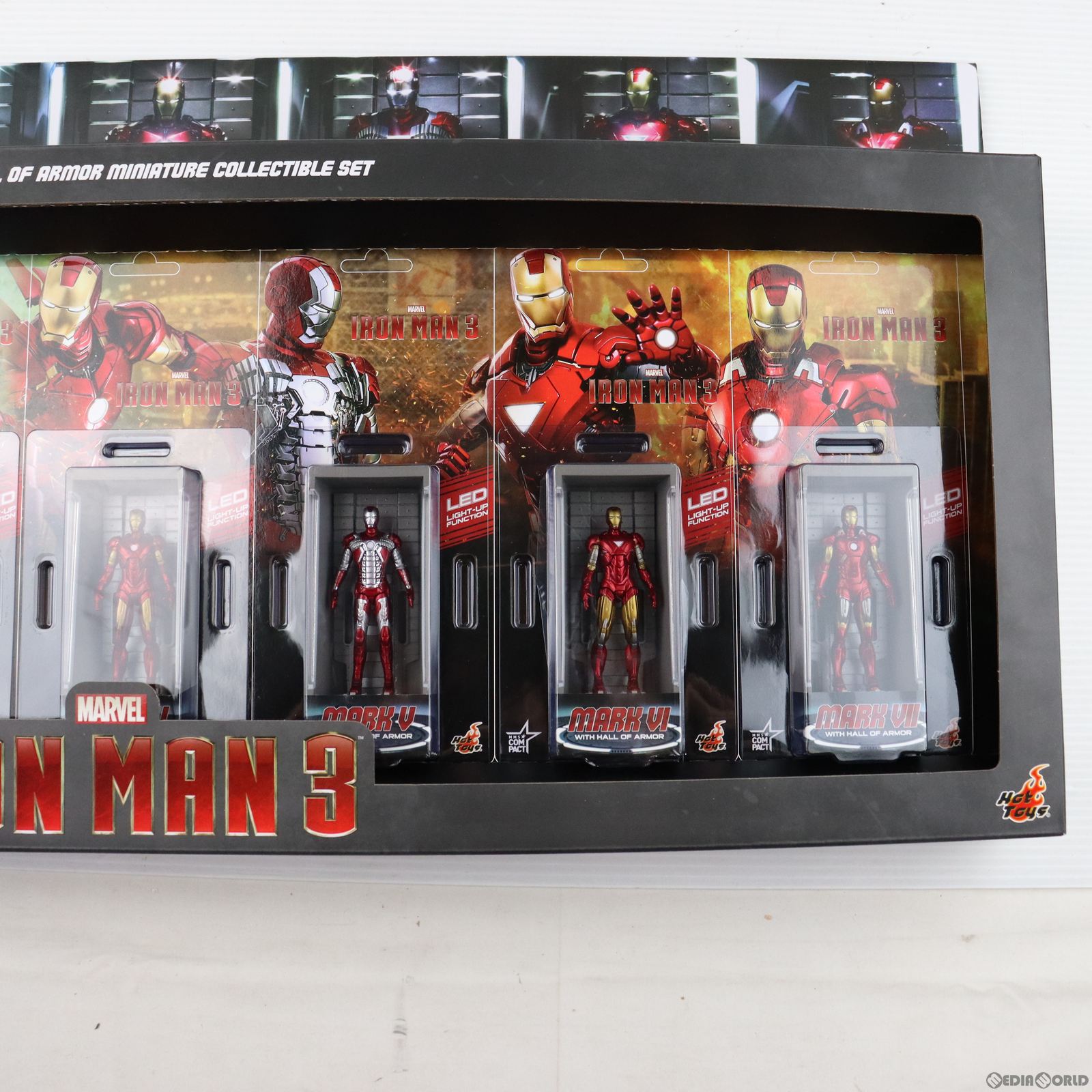 【中古即納】[FIG]ムービー・マスターピース ホール・オブ・アーマー(7体セット/ノーカットパッケージ) アイアンマン3 完成品 COMPACT  ミニフィギュア(MMSC012) ホットトイズ(20191231)