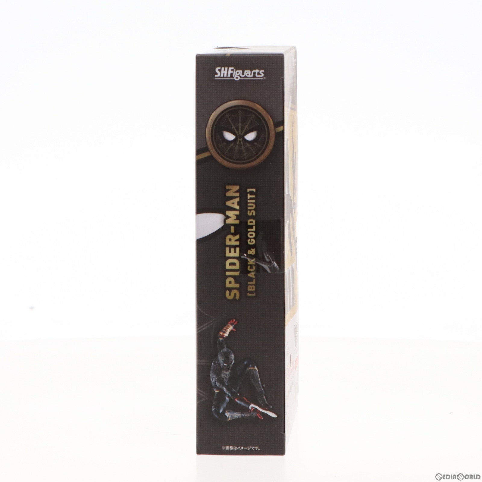 【中古即納】[FIG] 初回特典 先着購入特典付属 S.H.Figuarts(フィギュアーツ) スパイダーマン[ブラック ゴールドスーツ] スパイダーマン:ノー・ウェイ・ホーム 完成品 可動フィギュア バンダイスピリッツ(20220122)