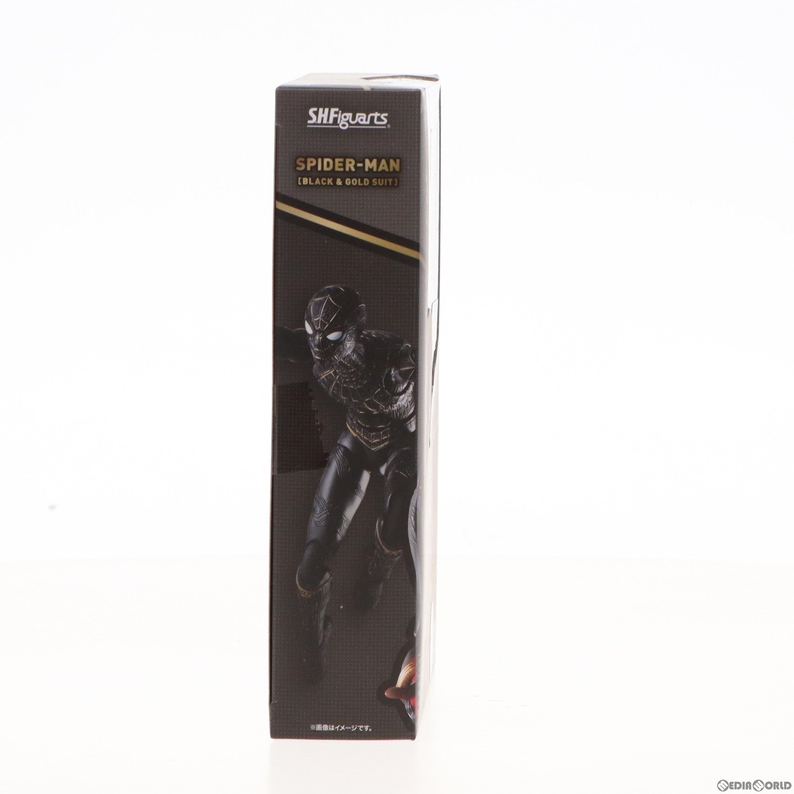 【中古即納】[FIG] 初回特典 先着購入特典付属 S.H.Figuarts(フィギュアーツ) スパイダーマン[ブラック ゴールドスーツ] スパイダーマン:ノー・ウェイ・ホーム 完成品 可動フィギュア バンダイスピリッツ(20220122)