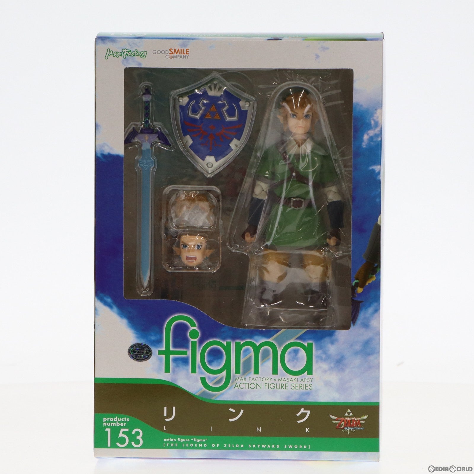 【中古即納】[FIG] figma(フィグマ) 153 リンク ゼルダの伝説 スカイウォードソード 完成品 可動フィギュア マックスファクトリー(20141113)