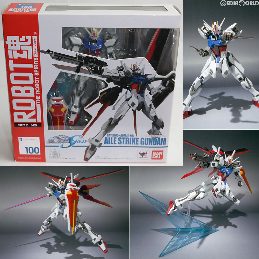 【中古即納】[FIG] ROBOT魂(SIDE MS) エールストライクガンダム 機動戦士ガンダムSEED(シード) 完成品 可動フィギュア バンダイ(20110923)