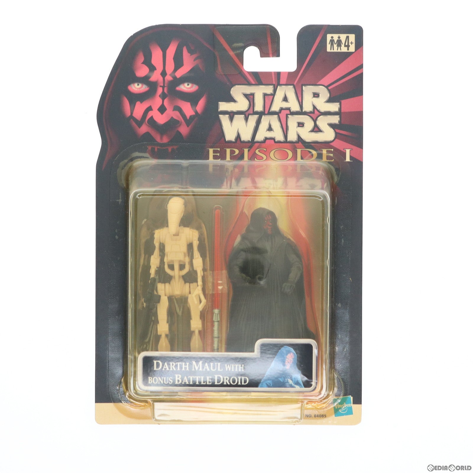 【中古即納】[FIG] スター・ウォーズ ベーシックフィギュア ダース・モール with バトル・ドロイド STAR WARS エピソード1/ファントム・メナス 完成品 可動フィギュア トミー(19991231)