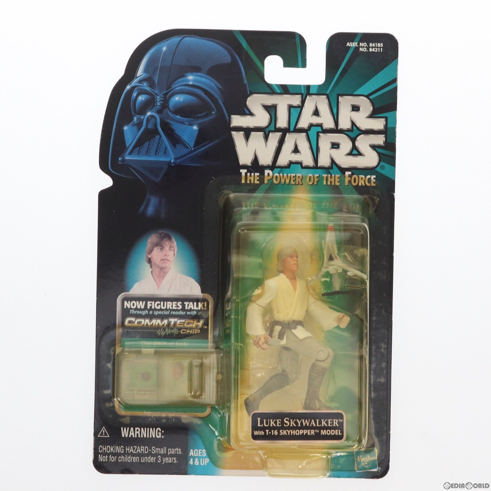 【中古即納】[FIG]スター・ウォーズ パワー・オブ・ザ・ジェダイ コムテックベーシックフィギュア ルーク・スカイウォーカーwith T-16 スカイホッパーモデル STAR WARS 完成品 可動フィギュア(84211) ハズブロ/トミー(19991231)