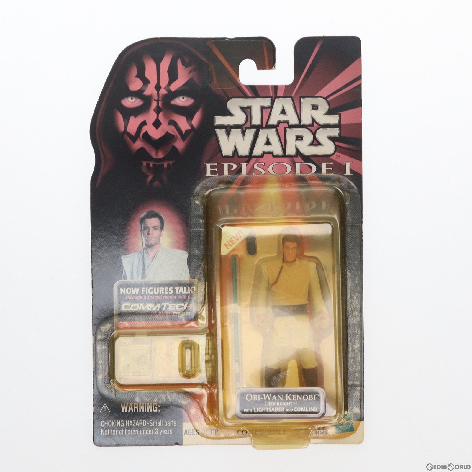 【中古即納】[FIG] スター・ウォーズ コムテックベーシックフィギュア オビ=ワン・ケノービ ジェダイ・ナイト・バージョン STAR WARS エピソード1/ファントム・メナス 完成品 可動フィギュア トミー(19991231)