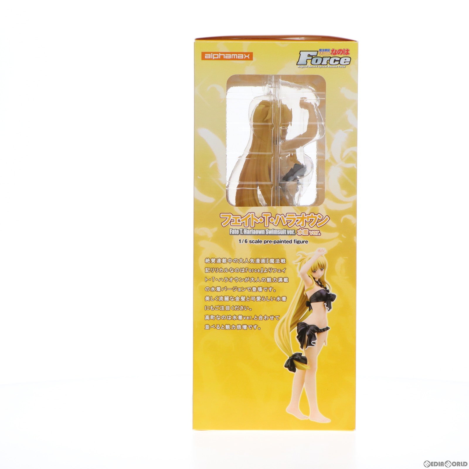 【中古即納】[FIG] フェイト・T・ハラオウン 水着ver. 魔法戦記リリカルなのはForce 1/6 完成品 フィギュア(AX-0064) アルファマックス(20130410)