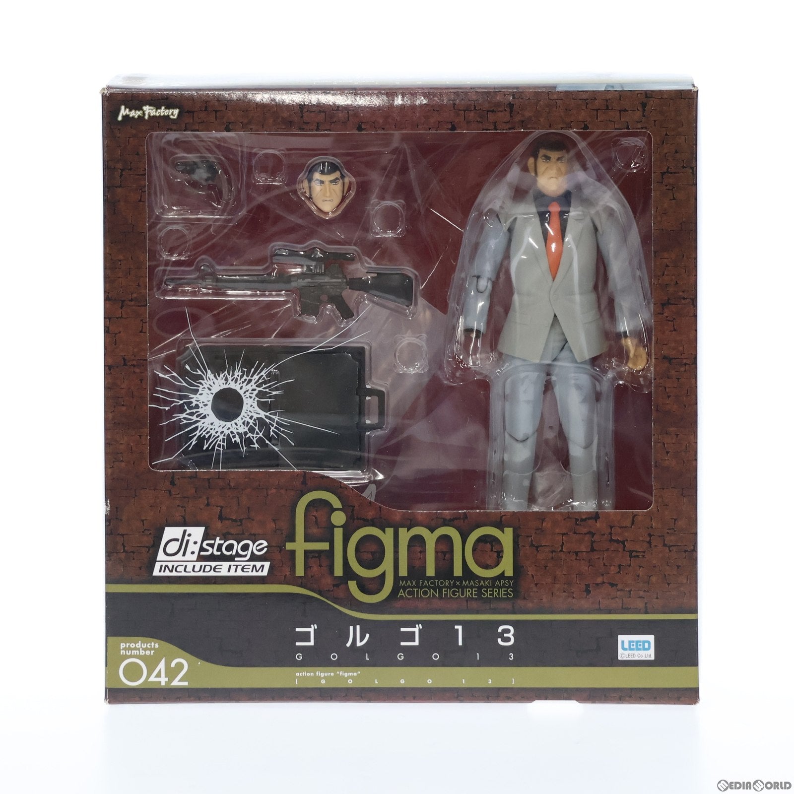 【中古即納】[FIG]figma(フィグマ) 042 ゴルゴ13(ゴルゴサーティン) 完成品 可動フィギュア マックスファクトリー(20090831)