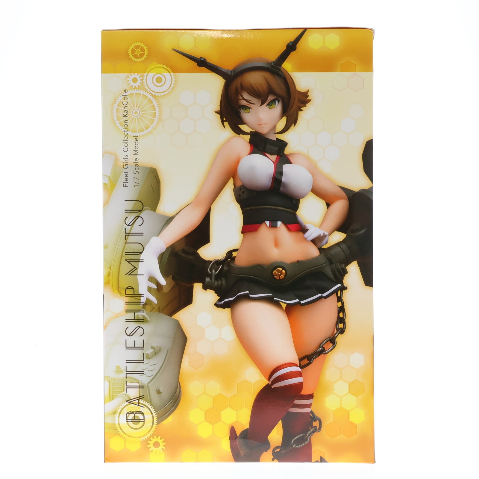 【中古即納】[FIG]陸奥(むつ) ミリタリーワッペン付き限定版 艦隊これくしょん -艦これ- 1/7 完成品 フィギュア 月刊ホビージャパン誌上通販&オンラインショップ限定 ホビージャパン/AMAKUNI(アマクニ)(20170923)