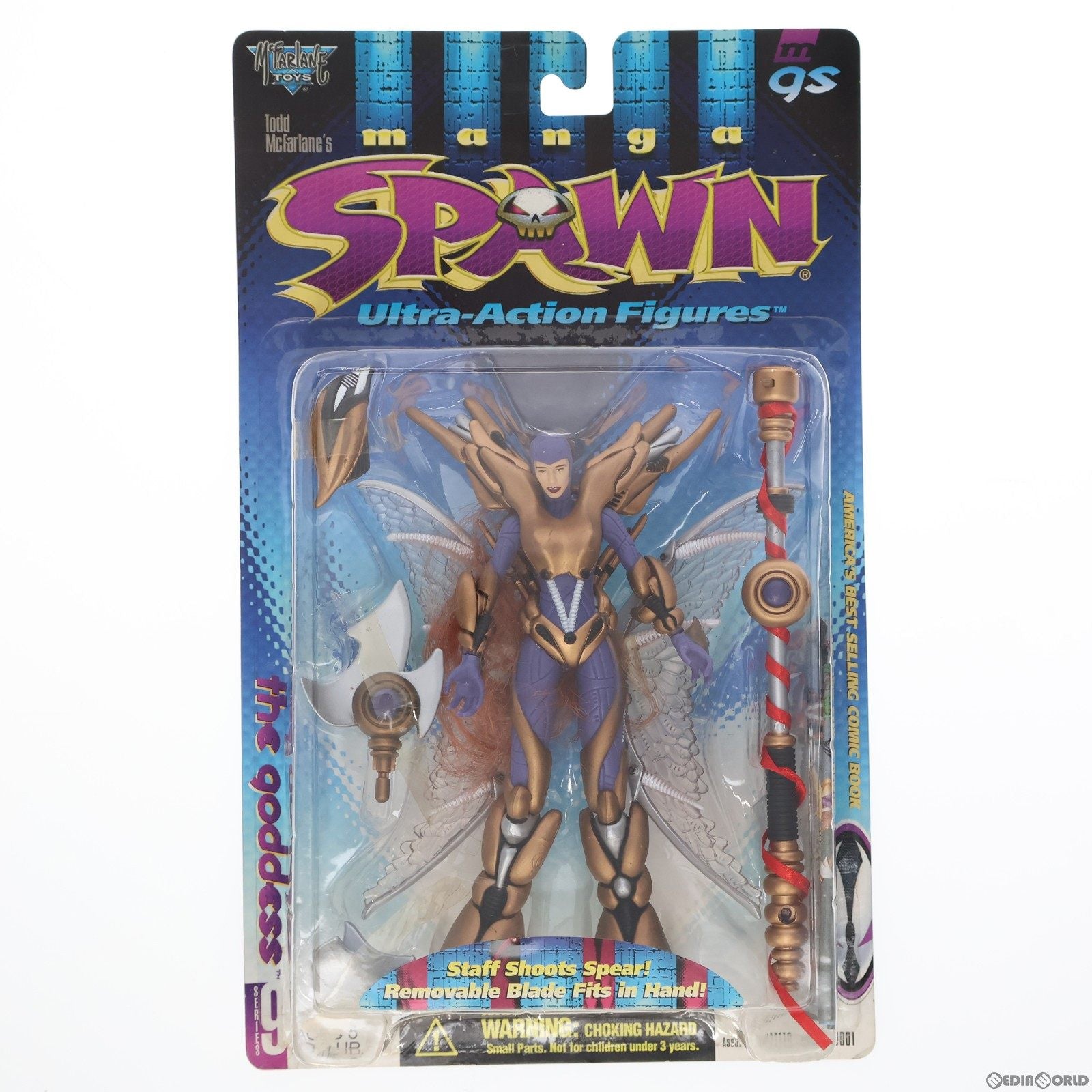 【中古即納】[FIG] ウルトラアクションフィギュア シリーズ9 THE GODDESS-ザ・ゴッデス- manga SPAWN(マンガ スポーン) 完成品 可動フィギュア(0001) レッズ(19991231)