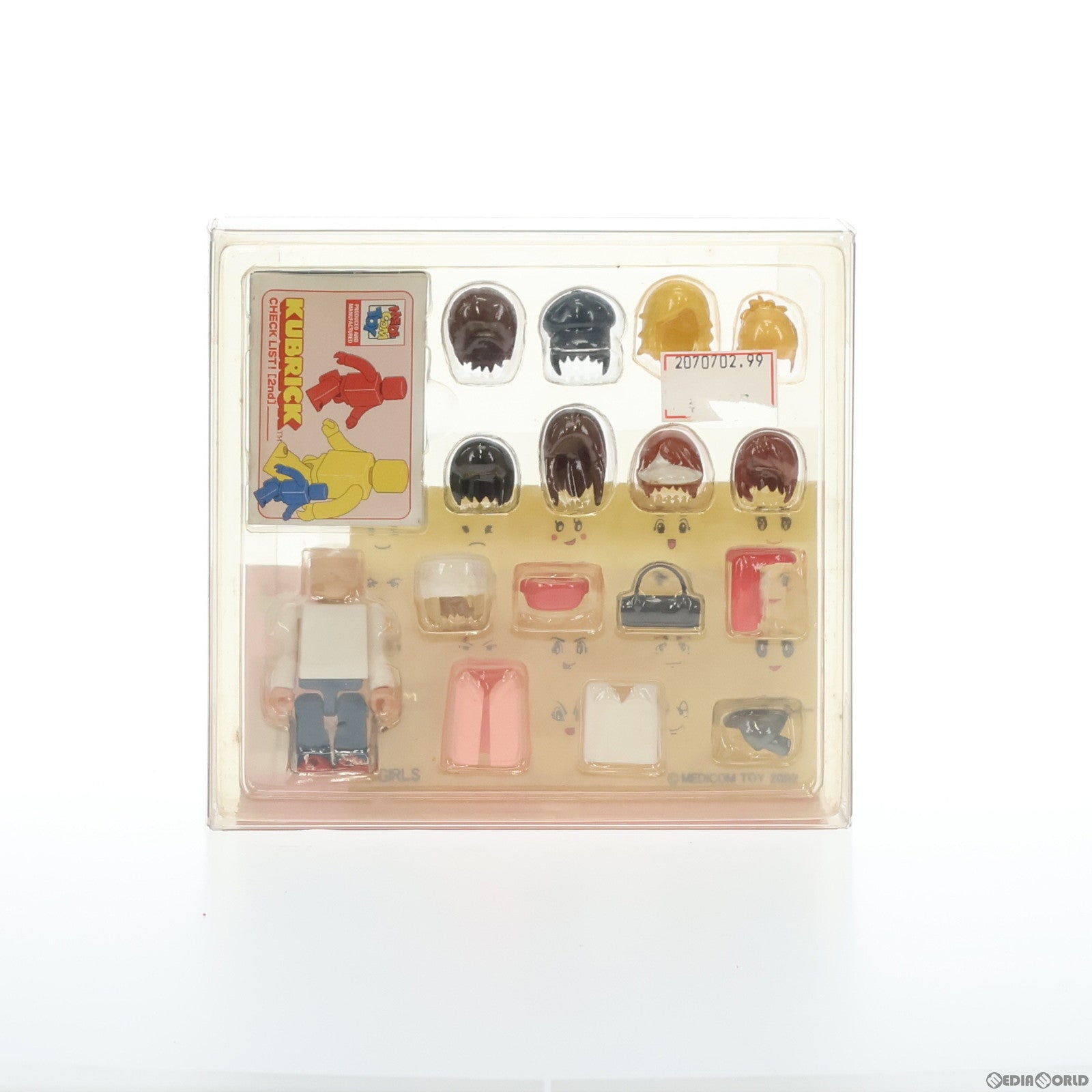 【中古即納】[FIG] KUBRICK(キューブリック) カスタマイズ2 ガールズ 完成品 可動フィギュア(MEDKUB075) メディコム・トイ(20020715)