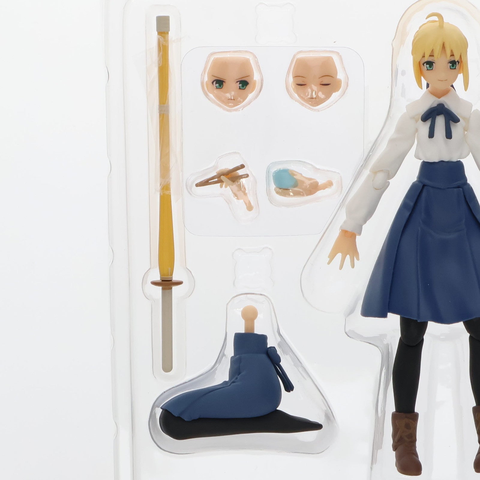 中古即納】[FIG]figma(フィグマ) 050 セイバー 私服ver. Fate/stay night(フェイト/ステイナイト) 完成品 可動フィギュア  マックスファクトリー