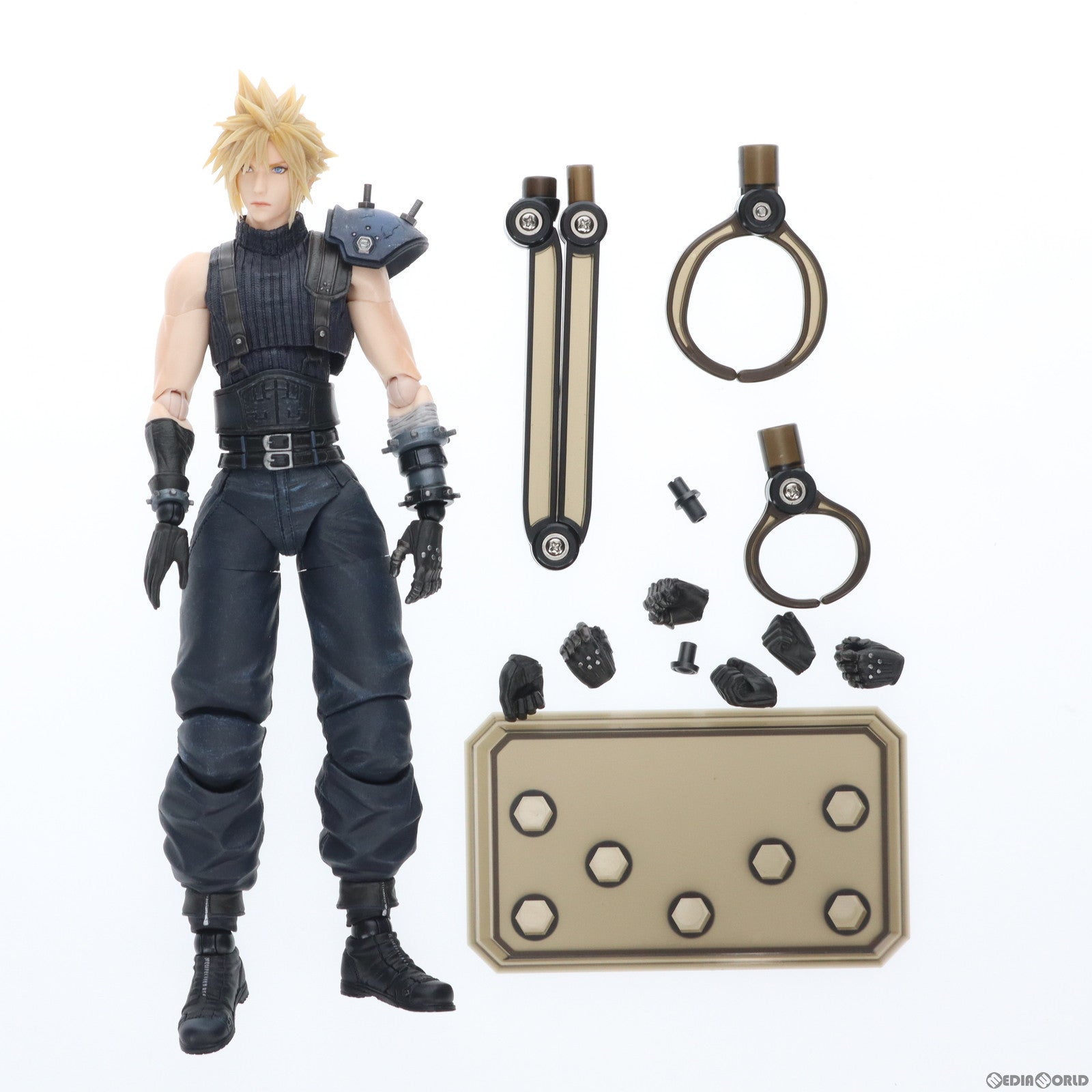 【中古即納】[FIG] PLAY ARTS改(プレイアーツ改) クラウド・ストライフ Version 2 FINAL FANTASY VII REMAKE(ファイナルファンタジー7 リメイク) 完成品 可動フィギュア スクウェア・エニックス(20200926)