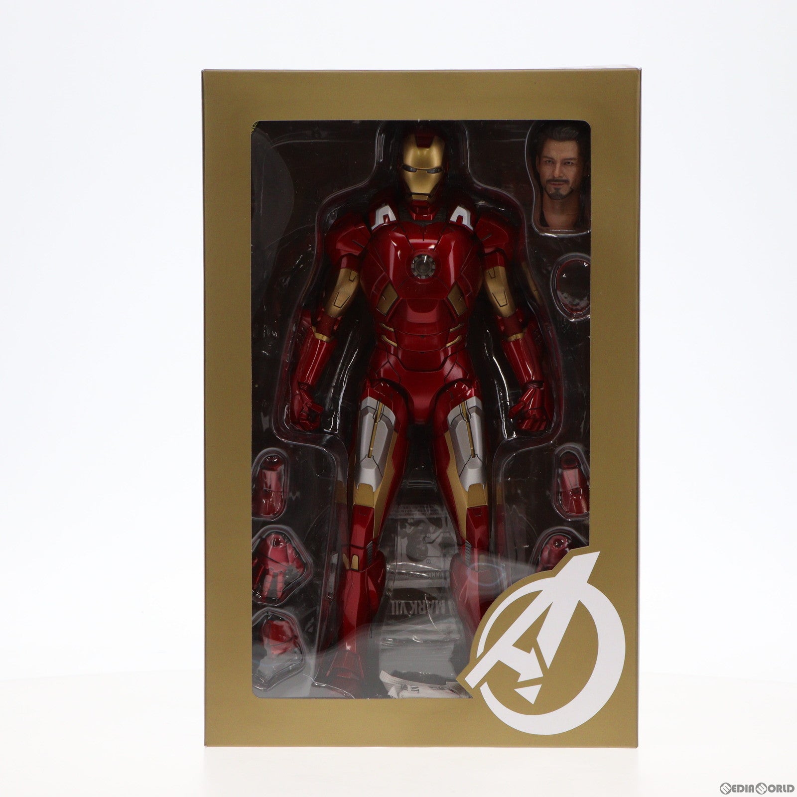 【中古即納】[FIG] ムービー・マスターピース アイアンマン・マーク7 アベンジャーズ 1/6 完成品 可動フィギュア(MM#185) ホットトイズ(20130620)
