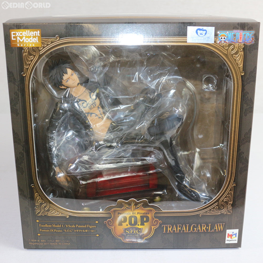 【中古即納】[FIG]Portrait.Of.Pirates P.O.P ワンピース S.O.C トラファルガー・ロー ONE PIECE 1/8 完成品 フィギュア 一部オンラインショップ&麦わらストア限定 メガハウス(20170127)