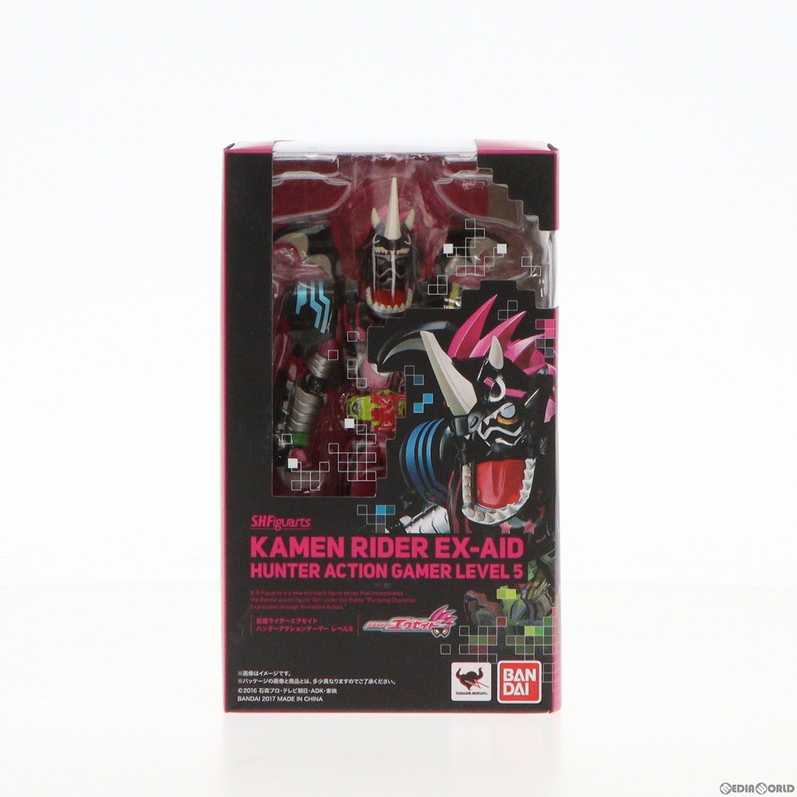 【中古即納】[FIG] S.H.Figuarts(フィギュアーツ) 仮面ライダーエグゼイド ハンターアクションゲーマー レベル5 完成品 可動フィギュア バンダイ(20170722)