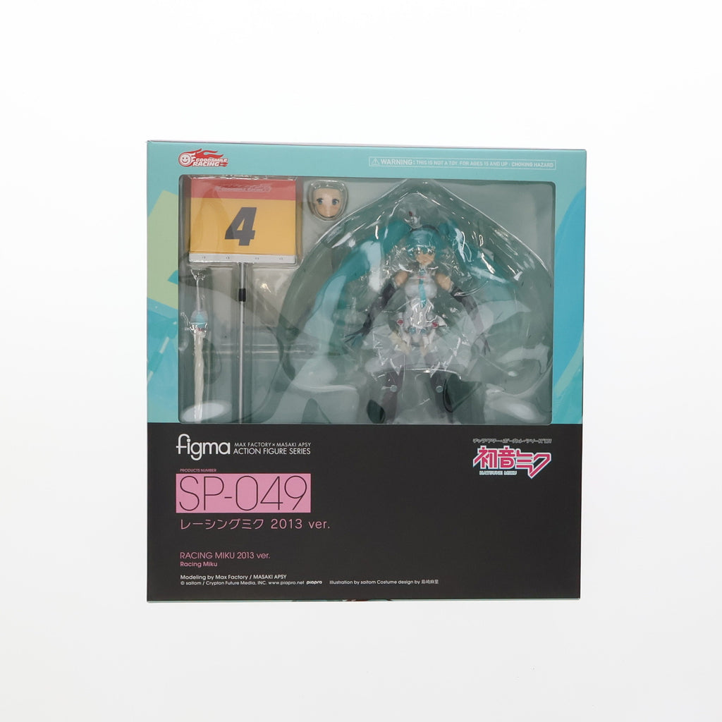 中古即納】[FIG]figma(フィグマ) SP-049 レーシングミク 2013ver. 初音ミクGTプロジェクト 完成品 可動フィギュア  GSR&Studie with TeamUKYO 個人スポンサー特典 グッドスマイルレーシング