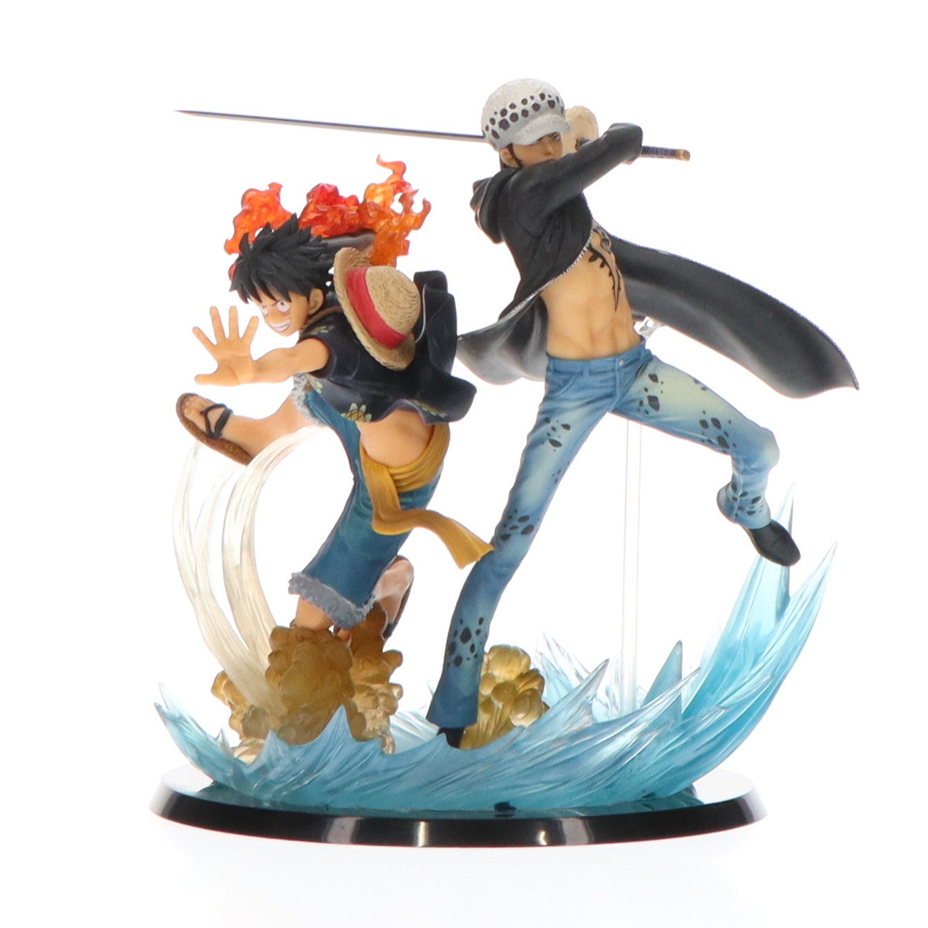 【中古即納】[FIG]フィギュアーツZERO モンキー・D・ルフィ&トラファルガー・ロー -5th Anniversary Edition- ONE PIECE(ワンピース) 完成品 フィギュア バンダイ(20151212)