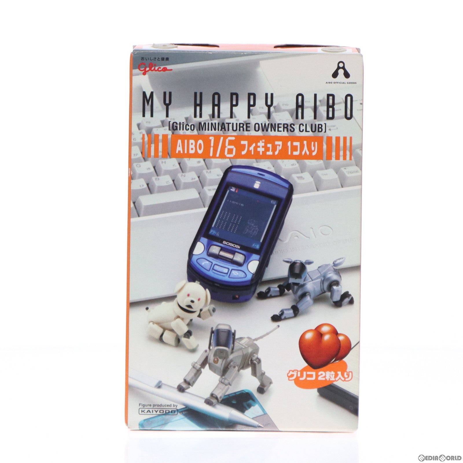 中古即納】[FIG](単品)(食玩)ERS-210A ブラック MY HAPPY AIBO-マイハッピーアイボ- 1/6 可動フィギュア グリコ