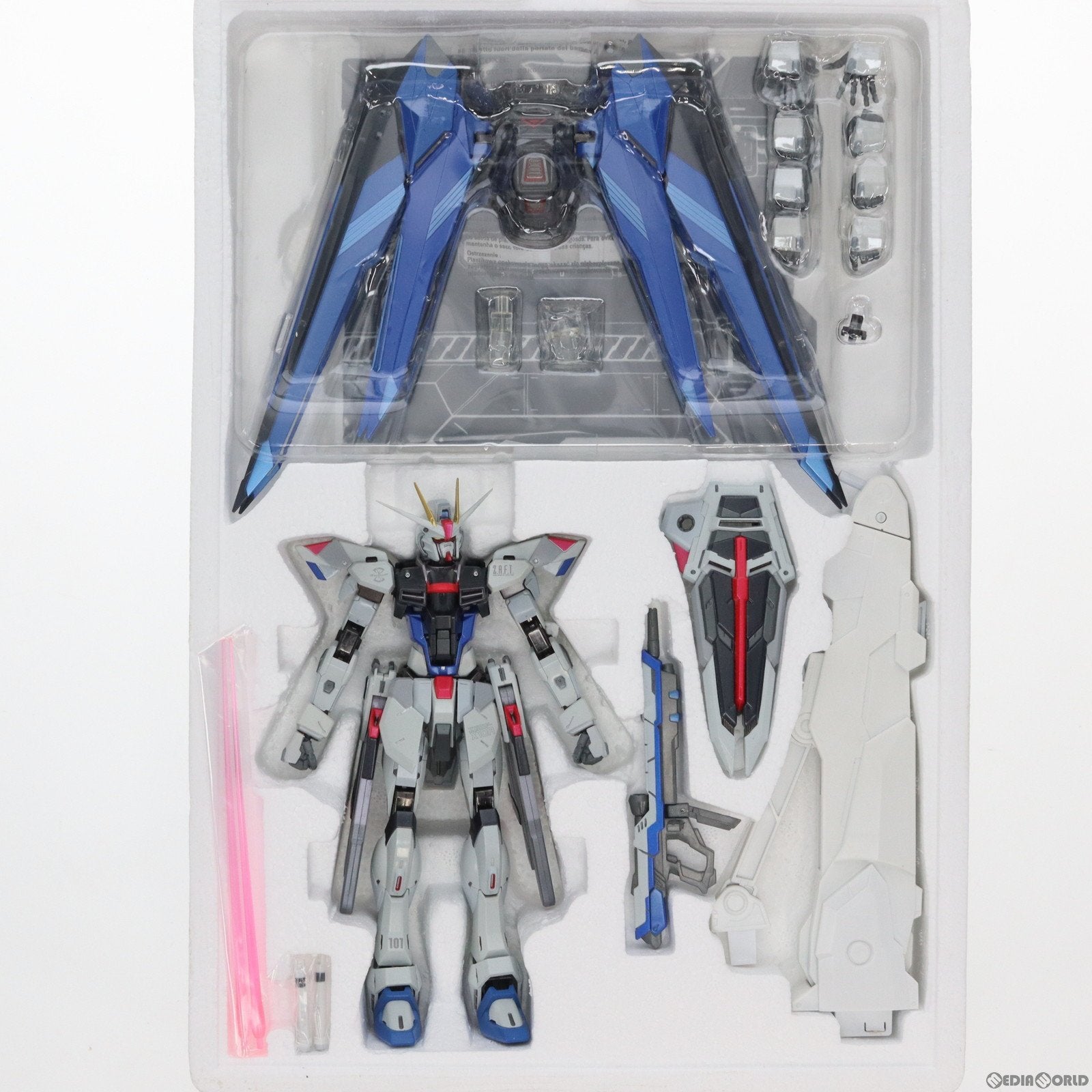 【中古即納】[FIG] METAL BUILD フリーダムガンダム 機動戦士ガンダムSEED(シード) 完成品 可動フィギュア バンダイ(20120324)