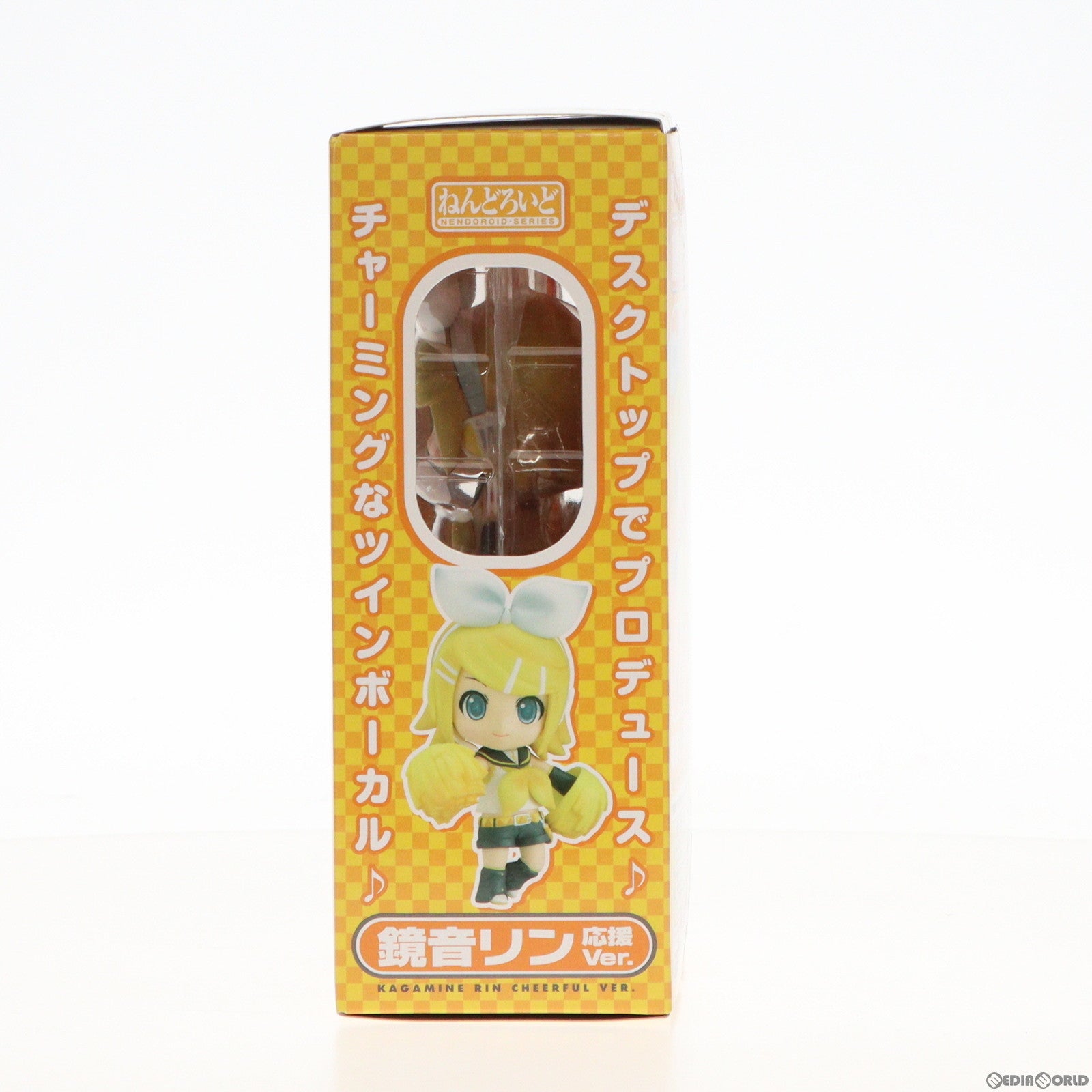 中古即納】[FIG]GOODSMILE ONLINESHOP限定 修正パーツ欠品 ねんどろいど 189 鏡音リン 応援Ver.  キャラクター・ボーカル・シリーズ02 鏡音リン・レン 完成品 可動フィギュア グッドスマイルカンパニー