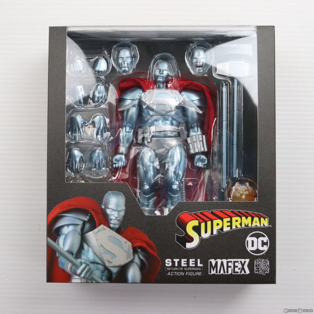 【中古即納】[FIG]マフェックス No.181 MAFEX STEEL(スティール) (RETURN OF SUPERMAN) リターン オブ  スーパーマン 完成品 可動フィギュア メディコム・トイ(20230331)