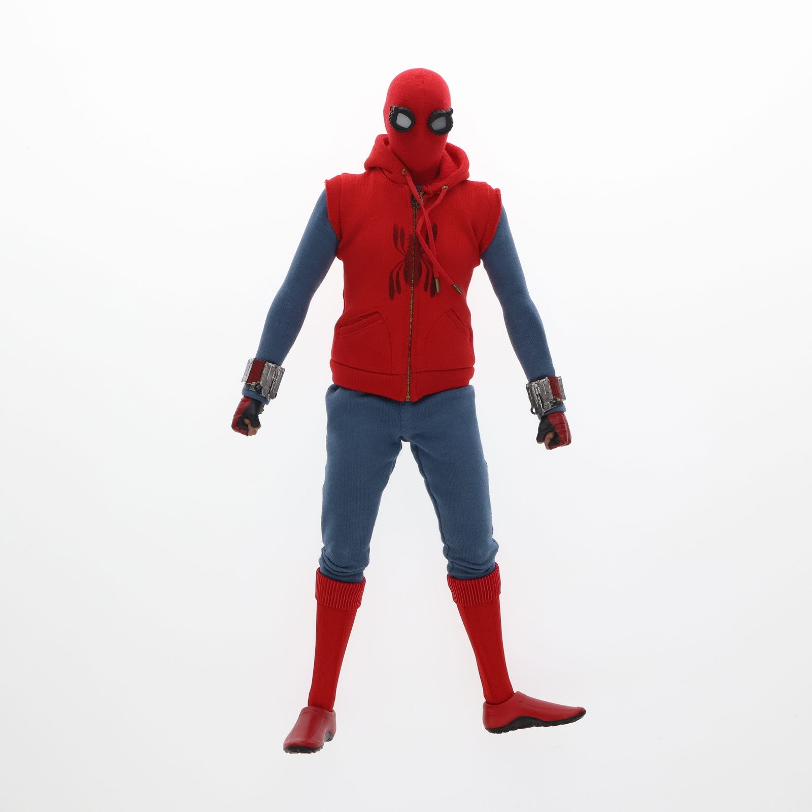 【中古即納】[FIG] ムービー・マスターピース スパイダーマン(ホームメイド・スーツ版) スパイダーマン:ホームカミング 1/6 完成品 可動フィギュア(MM#414) ホットトイズ(20180127)