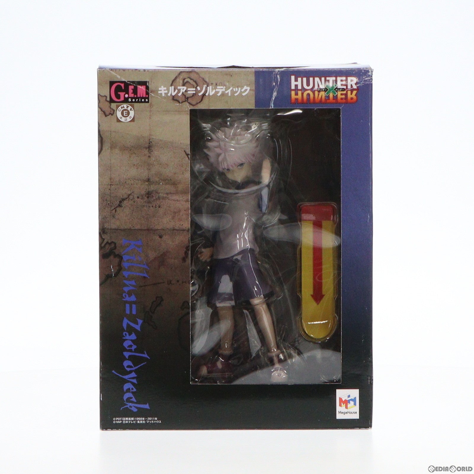 【中古即納】[FIG]G.E.M.シリーズ キルア＝ゾルディック HUNTER×HUNTER(ハンターXハンター) 1/8 完成品 フィギュア  メガハウス(20120801)