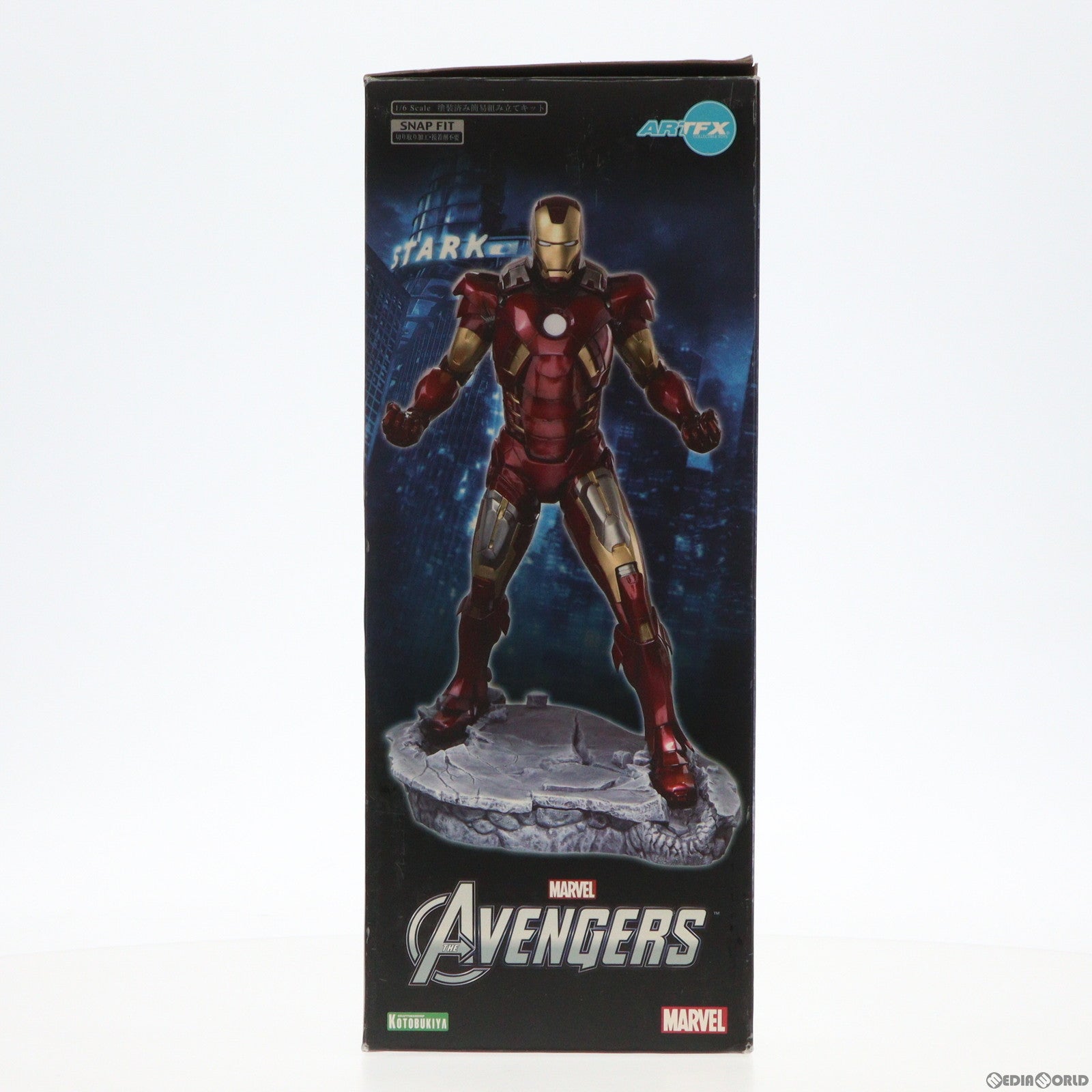 【中古即納】[FIG]ARTFX アイアンマン MARK VII アベンジャーズ 1/6 簡易組立キット フィギュア(MK128) コトブキヤ(20120624)