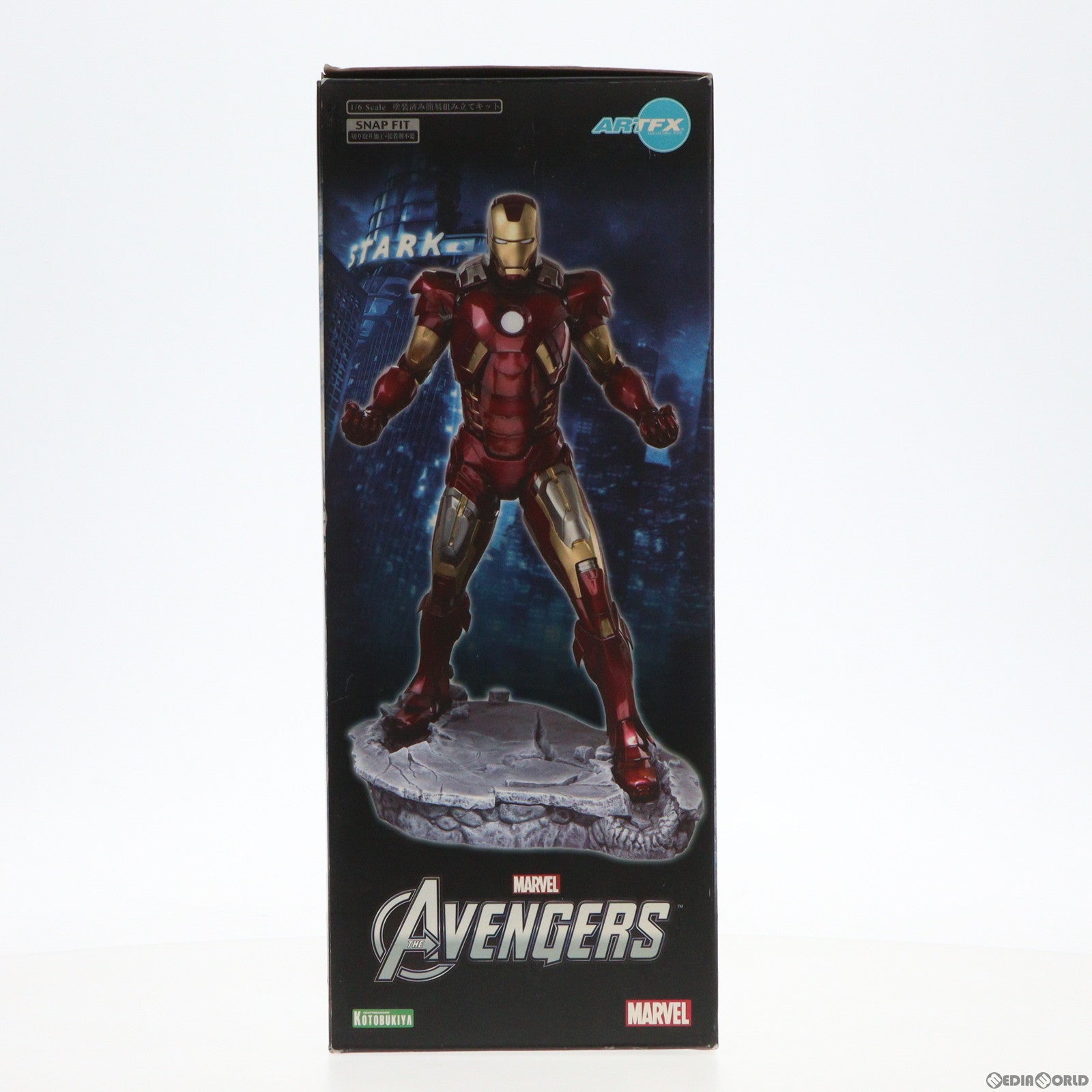 【中古即納】[FIG]ARTFX アイアンマン MARK VII アベンジャーズ 1/6 簡易組立キット フィギュア(MK128) コトブキヤ(20120624)