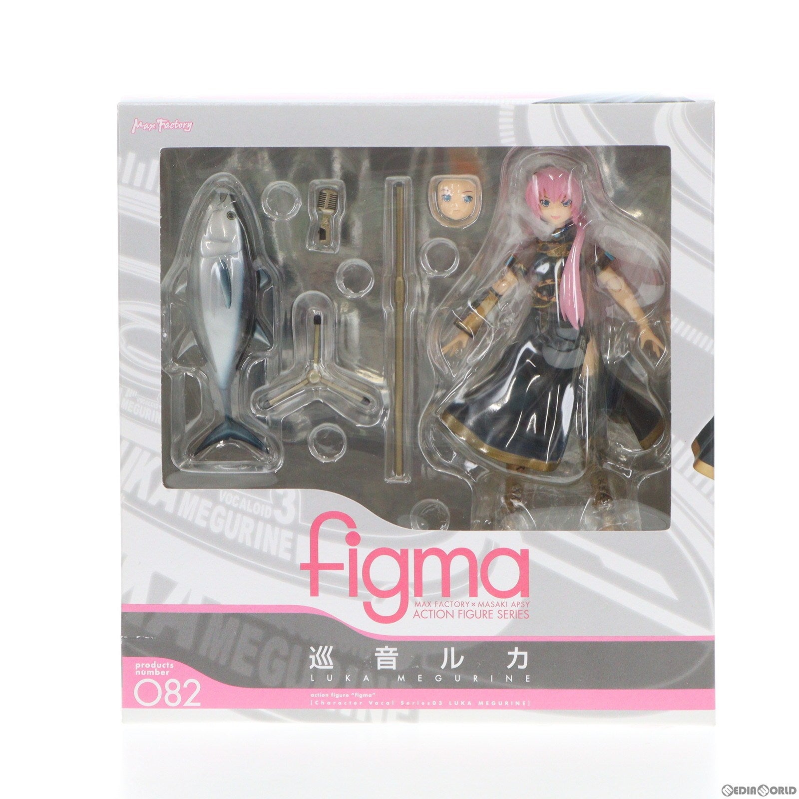 【中古即納】[FIG]figma(フィグマ) 082 巡音ルカ(めぐりねるか) キャラクター・ボーカル・シリーズ03 巡音ルカ 完成品 可動フィギュア マックスファクトリー(20101130)